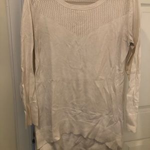 Cream long sleeve tunic